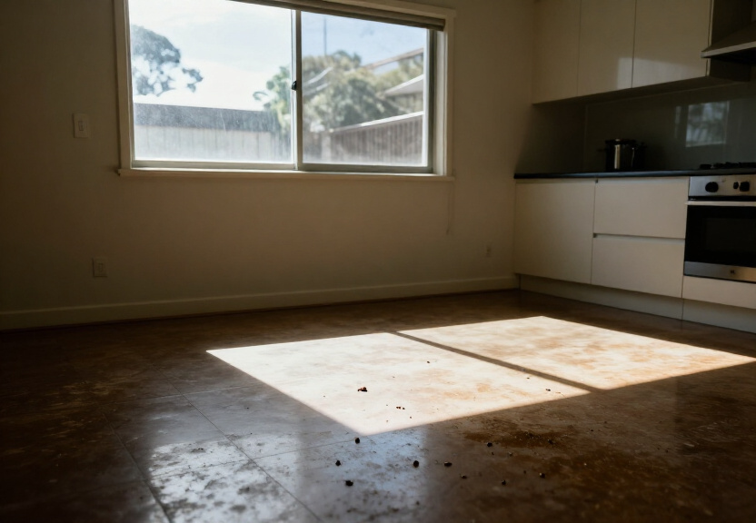 Cockroach infestation in a Cammeray kitchen before treatment